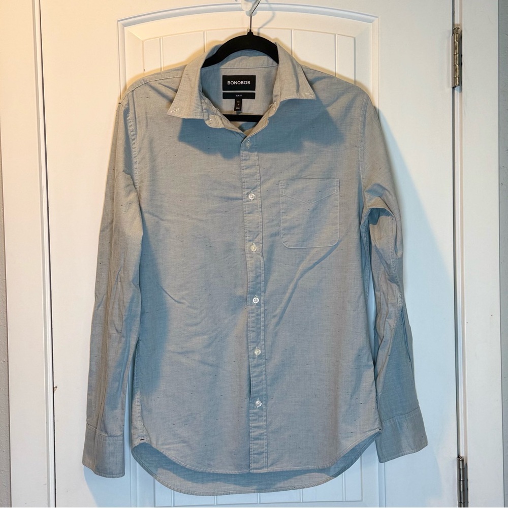 Bonobos Men's Light Blue Casual Shirt Size Small